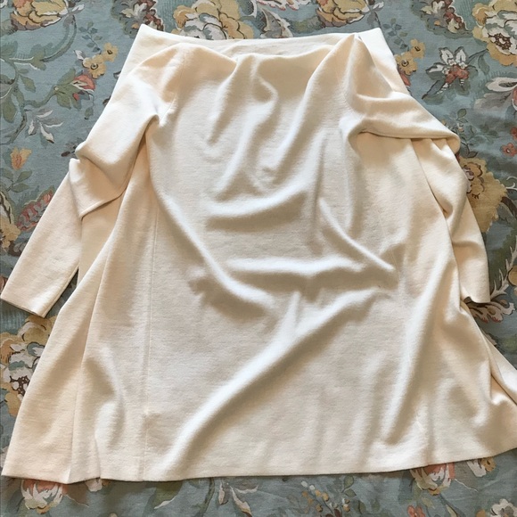 Theory Trincy Evian Open Front Long Cardigan Ivory - Picture 5 of 6